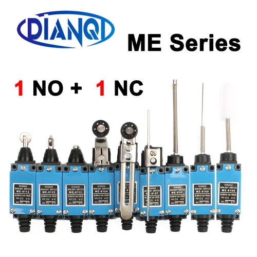 ME ME-8108 interruptor de límite giratorio rodillo ajustable Mini interruptores de límite TZ-8108 AC250V 5A NO NC 8108 8104 8111 8112 8122 8166 9101