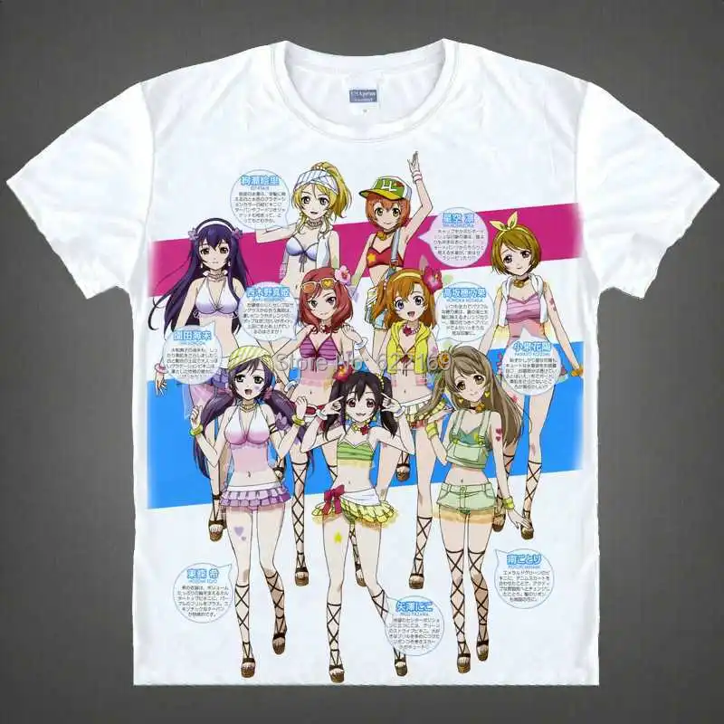 Japanese Love Live! School Idol Project anime  t-shirt Honoka Kosaka shirt Cosplay christmas halloween coolprint