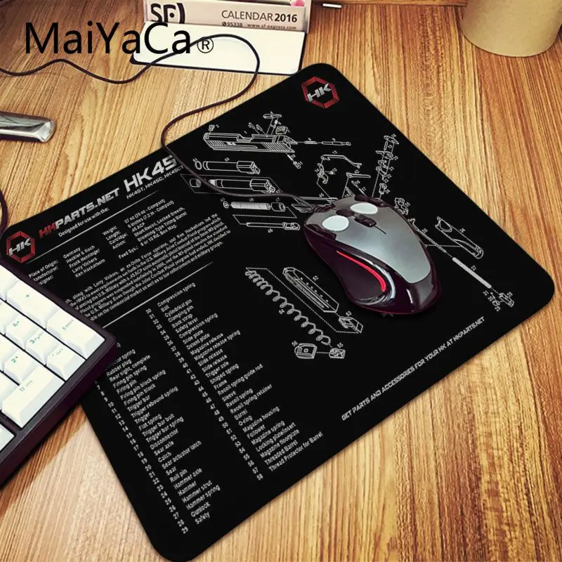 MaiYaCa CS GO gun parts m14 AR-15 HK45 AK47 98K Office Mice Gaming Mouse Pad soft Radiation Decorate Your Desk Pad mouse mat