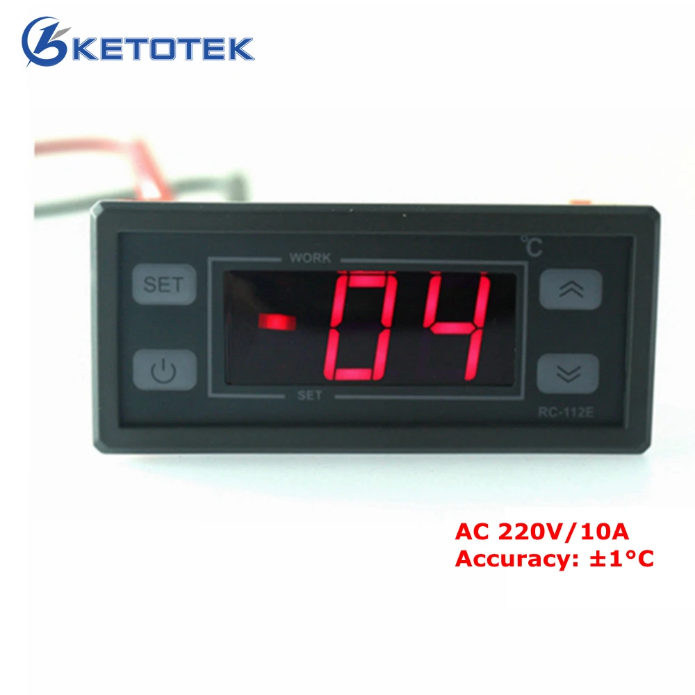 220V 10A/30A Digital LCD Thermostat Regulator Temperature Controller with 2M NTC sensor Power supply AC220V 110V DC12V 24V