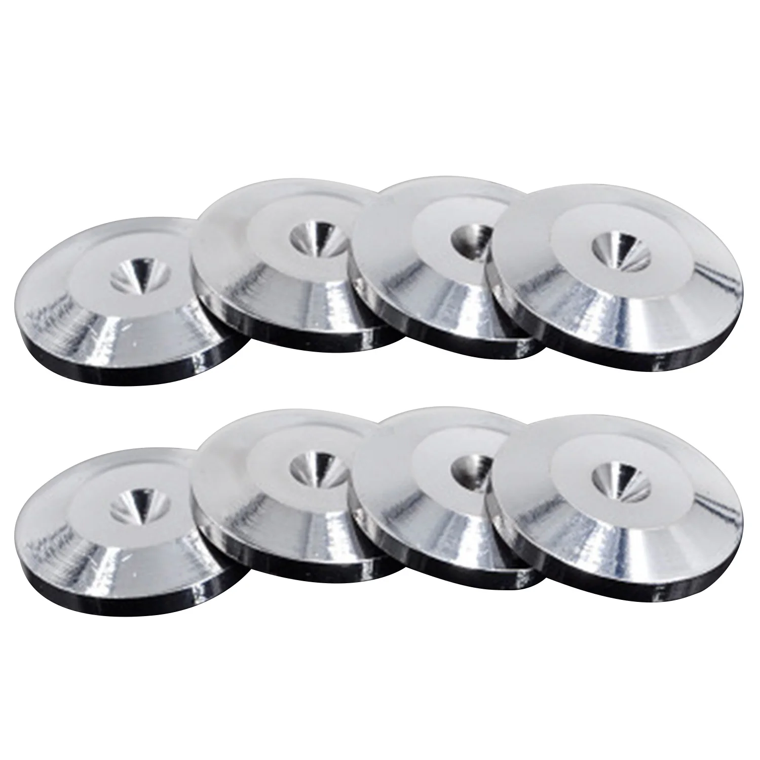 Gosear 8pcs HiFi Speaker Pure Copper Spikes Pads Speaker Box Isolation Floor Stand Feet Cone Base Shoes Pad Silver Accessories