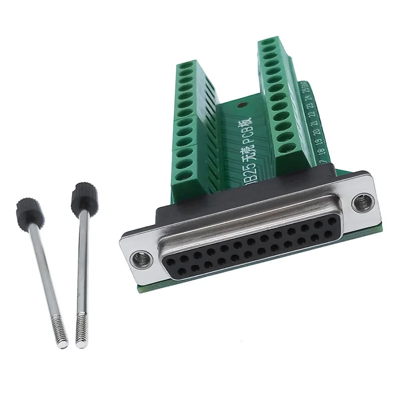 DB25 25pin Adapter RS232 Serial Signals Terminal Module Interface Converter To Terminal DB25 Connector Male Female D sub