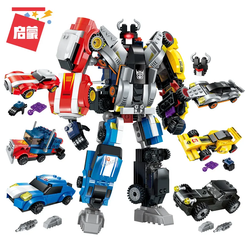 

Enlighten Building Block Transformation Robot Creative Master Warrior Calamity 518pcs Distortion Toys-No retail box