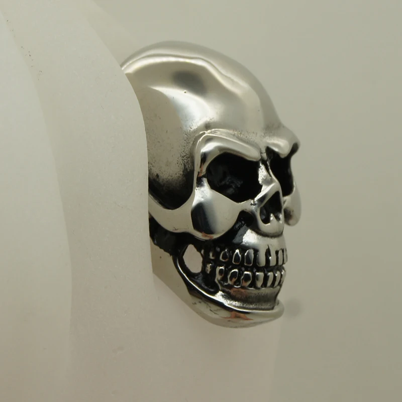 super big & heavey skull rocky biker 316L stainless steel ring