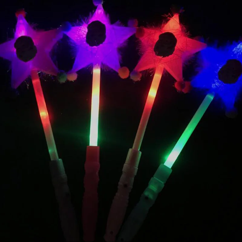 

hen party night glow stick flashing cartoon light sticks festival items DIY led Christmas party kids toy party decoration