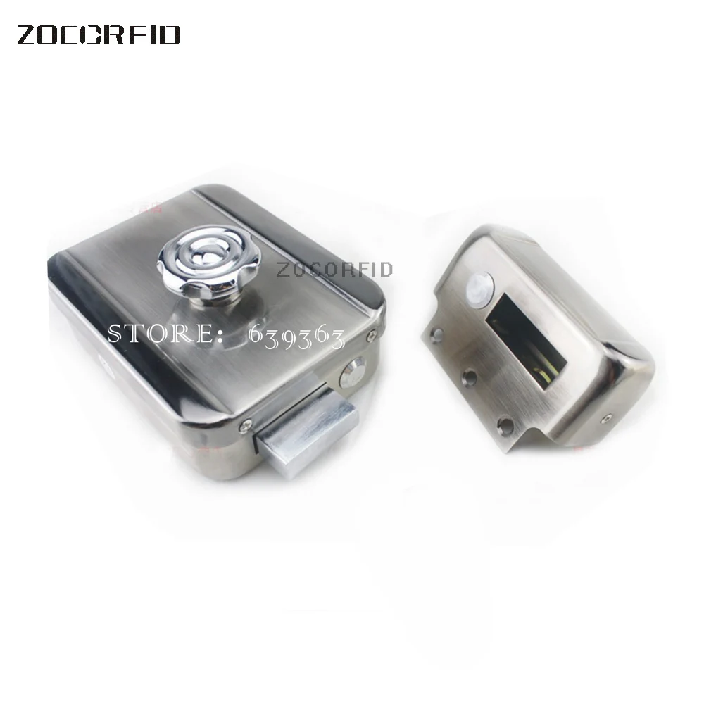 Wireless Remote control  Exterior Door Locks Security Anti-theft Lock Dry battery Support Free 4 pcs Remoter