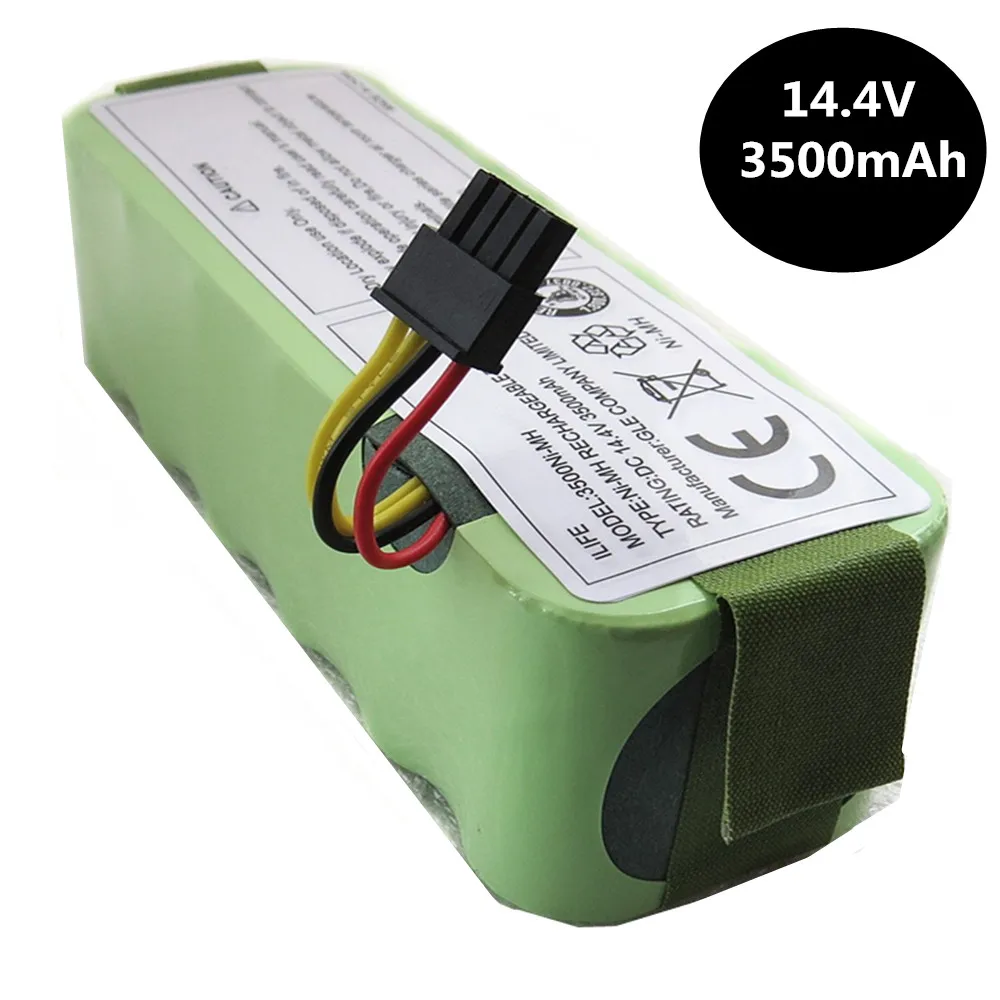 For Ecovacs CR120 Dibea Panda X500 X580 Kk8 Haier Sweeping Robot   14.4V 3500mAh NI-MH Rechargeable Vacuum Cleaner Battery