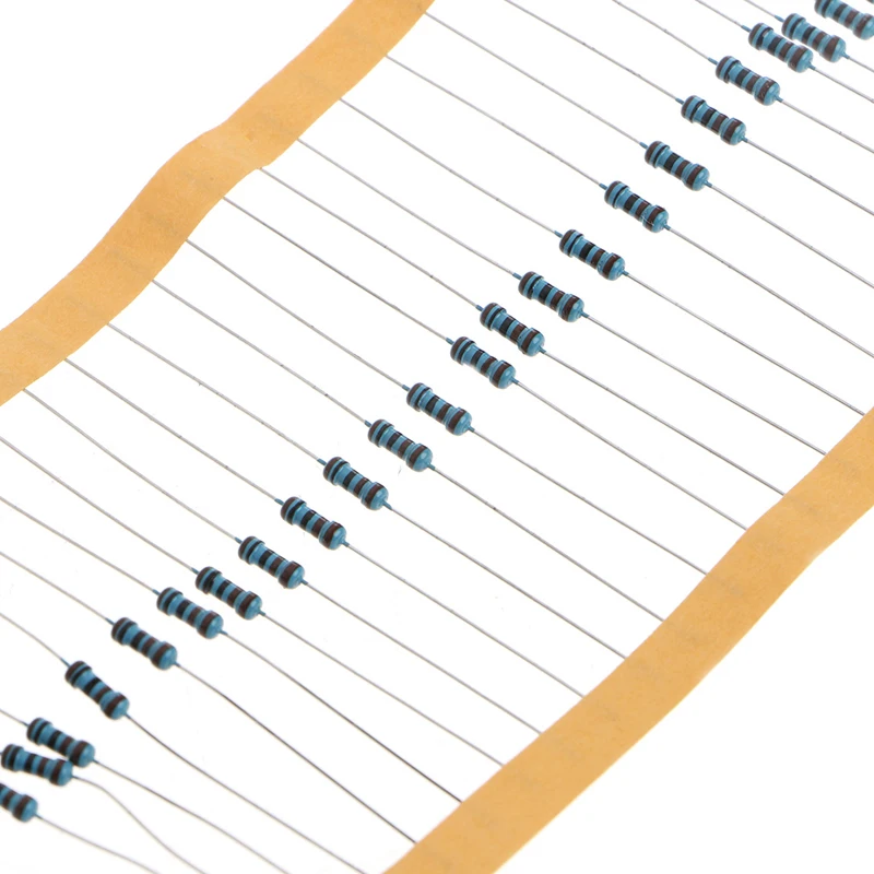 100 шт. 1k Ом 1/4 Вт металлический пленочный резистор 1 кОм 0,25 Вт 1% для Arduino