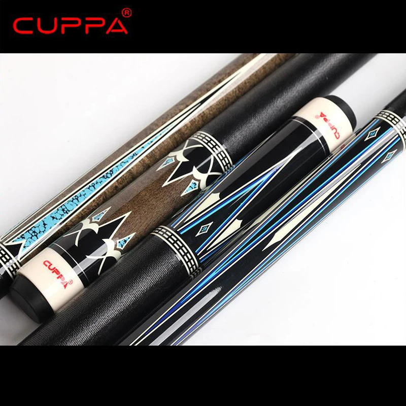 Cuppa Carom Cue 11.75mm 13mm Tiger Red Line Tip MEZZ Joint Maple shaft 3 Cushion Libre Cue Professional Kit with Excellent Gift