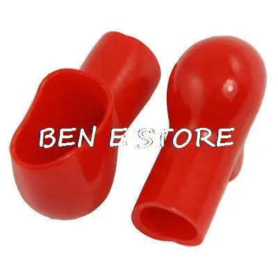 10pcs พลาสติกอ่อนสีแดงท่อสูบบุหรี่รูปแบตเตอรี่หมวกรองเท้า
