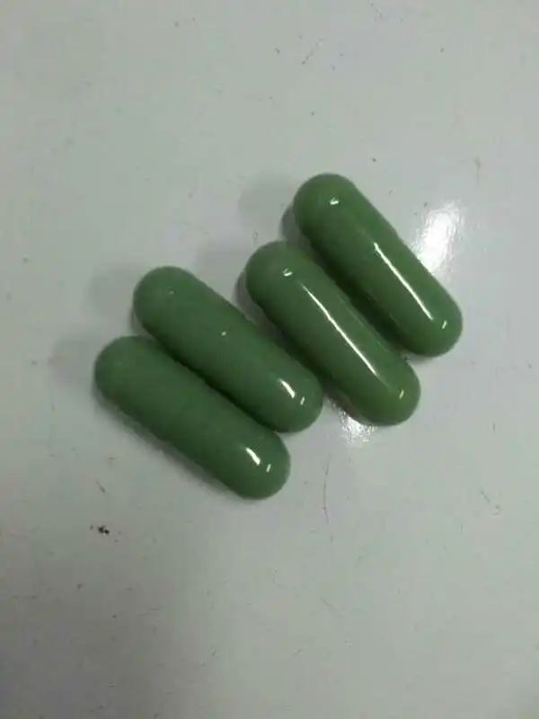 (10,000pcs/pack) Size 00# olive green Color Gelatin Capsule, Empty Capsule---Top & Bottom Joined