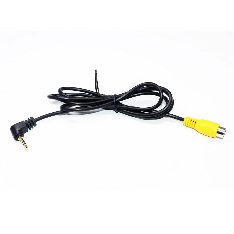 AVIN cable for car camera video adapt wire for PND (RCA connnector to 2.5mm earphone jack connector for camera video input )