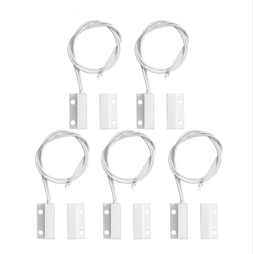 Sensor de ventana y puerta con cable, interruptor magnético para sistema de alarma de casa, 5 piezas, 10 20 piezas, opción de MC-38, NO /NC