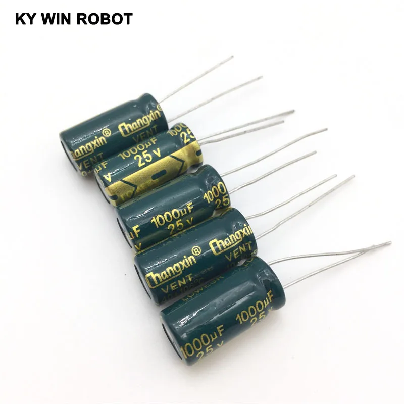 알루미늄 전해 캐패시터, 전해 캐패시터, 10 개, 1000uf, 25v, 10x20, 인기 판매