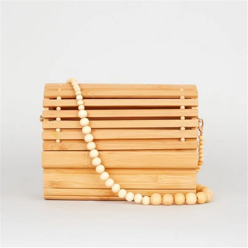 new Summer Women Bag Bamboo Shoulder bag Clutch Handmade Bamboo Beach Bag Environmental Circular Basket Bamboo Clutch