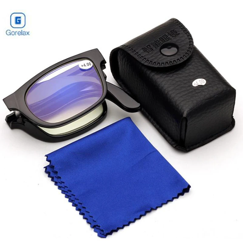 Vision Glasses Magnifier Magnifying Eyewear Reading Glasses Portable Gift For Parents Presbyopic Magnification 100-400 Degree