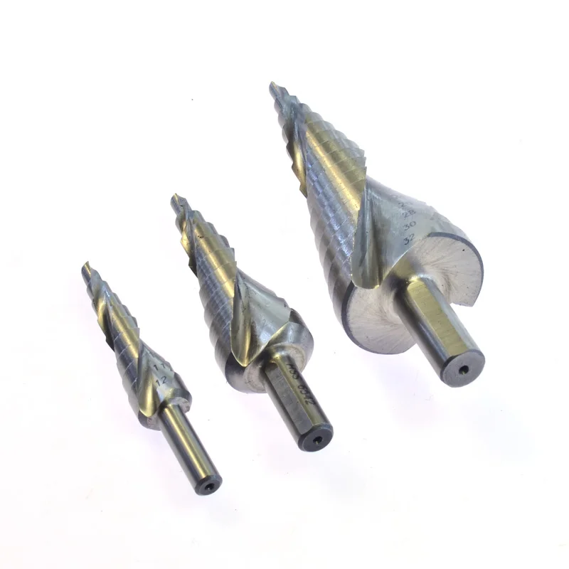 Imagem -02 - Hss m2 Din 1.3343 Broca de Cone Espiral Broca de Cone Métrica Espiral para Perfuração em Aço Inoxidável 412 mm 420 mm 432 mm