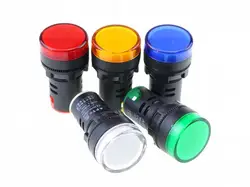 Indicator AD16-22DS 220V LED signal lamp Red/Green/Huang/Blue/White Indicator Lights