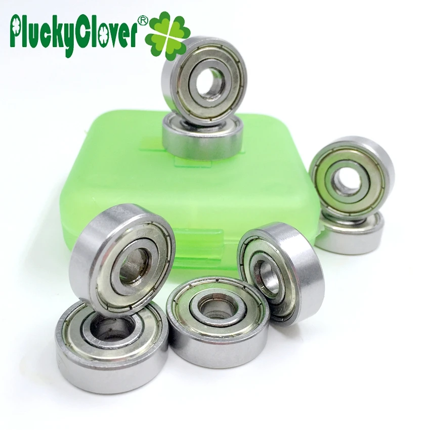 8pcs 627 Ceramic Ball Quad Skating bearing 7mm bore size Artistic Skates Derby roller quad Rollerski Double Roller Figure skates