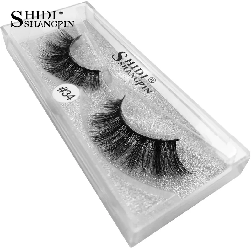 Nuovo 1 pair False Ciglia di Visone Lungo Naturale Falso Ciglia Morbido Trucco Degli Occhi Lashes 3D Ciglia di Visone Estensione Del Ciglio Faux cils