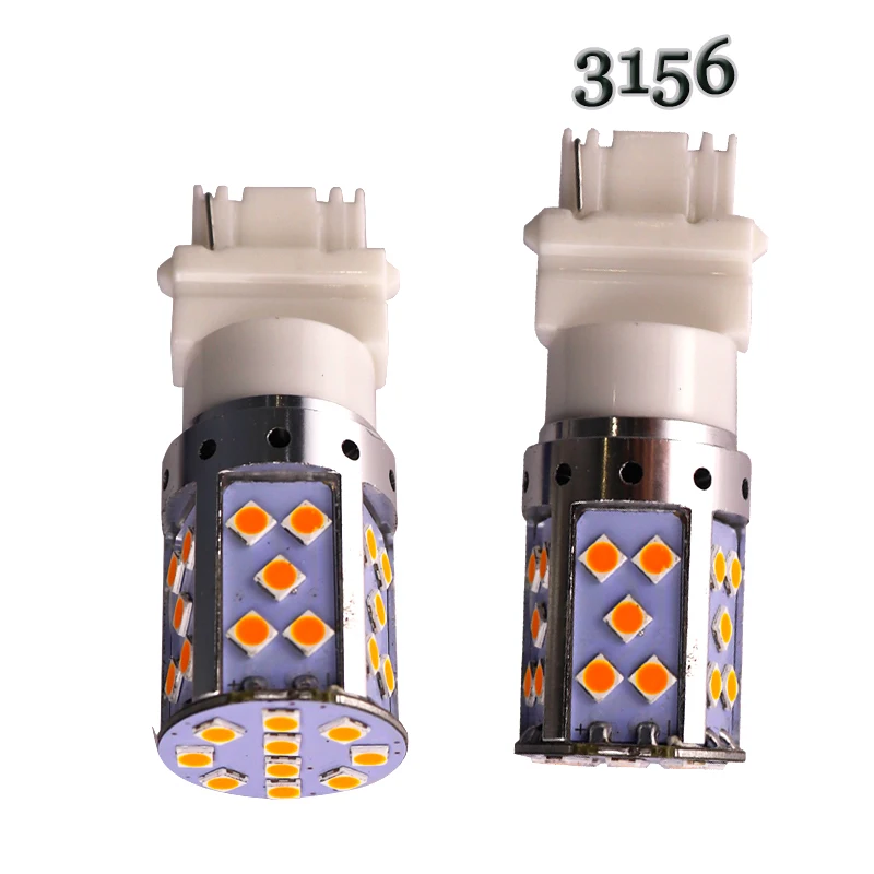 18W High power No Hyper Flash T25 3156 35 SMD 3030 LED 1.5A Auto Reverse Backup Stop Lights Rear Turn Signal Lights
