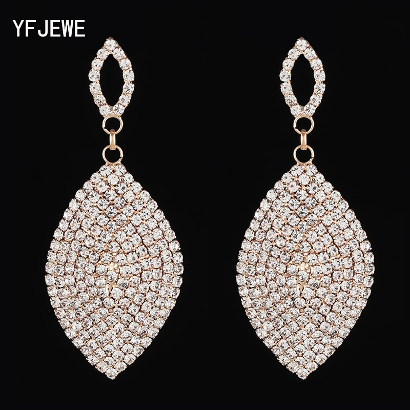 New Women Elegant Horse eye Earrings Silver color Rhinestone Earring Fashion Jewelry Party Gifts #E615