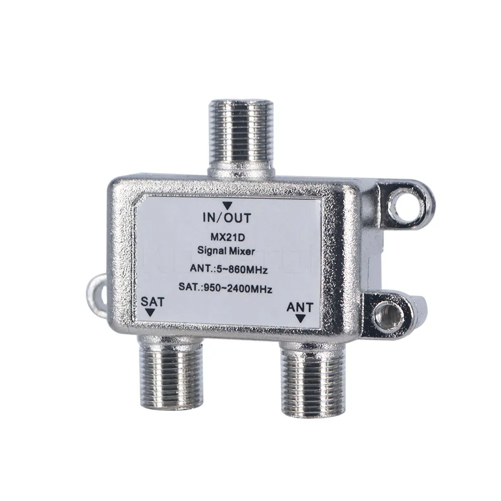 Divisor de Cable de 2 vías para señal de TV por satélite, combo de diplexor Coaxial, combinadores, interruptor de Cable, nuevo