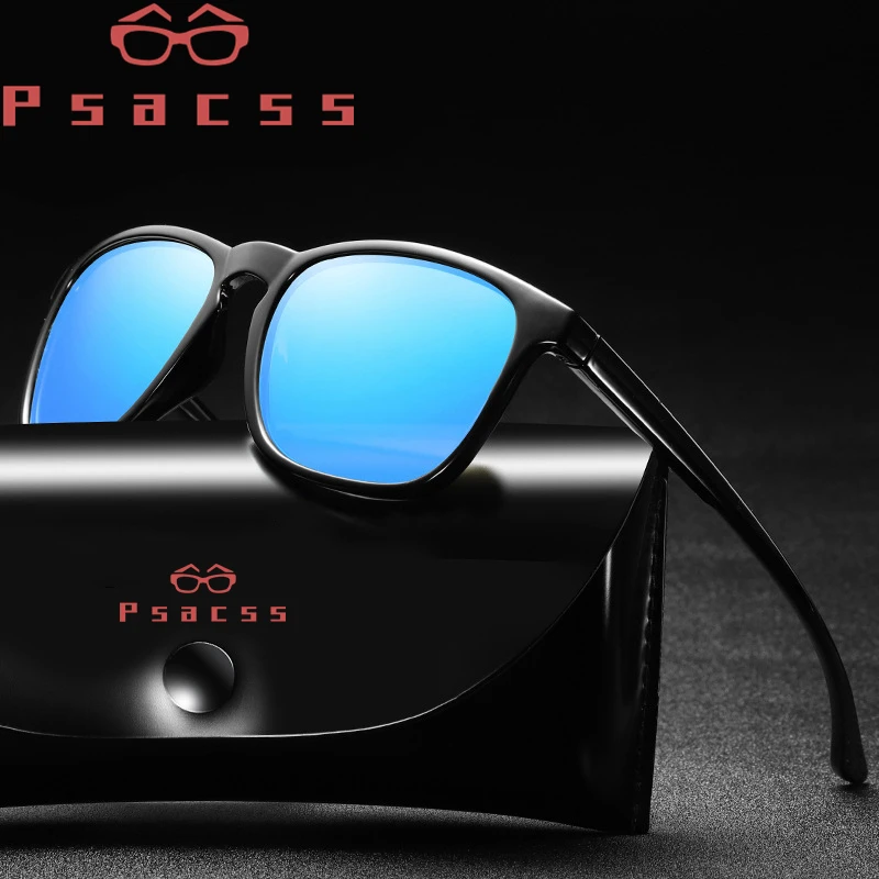 

Psacss Square Polarized Sunglasses Men 2019 Brand Designer Sun Glasses Men's Driving Fishing High Quality Mirror UV400 oculos