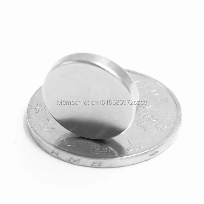 100pcs Strong Round Dia  15mm x 3mm N35 Rare Earth Neodymium Magnet Art Craft Fridge 15x3mm