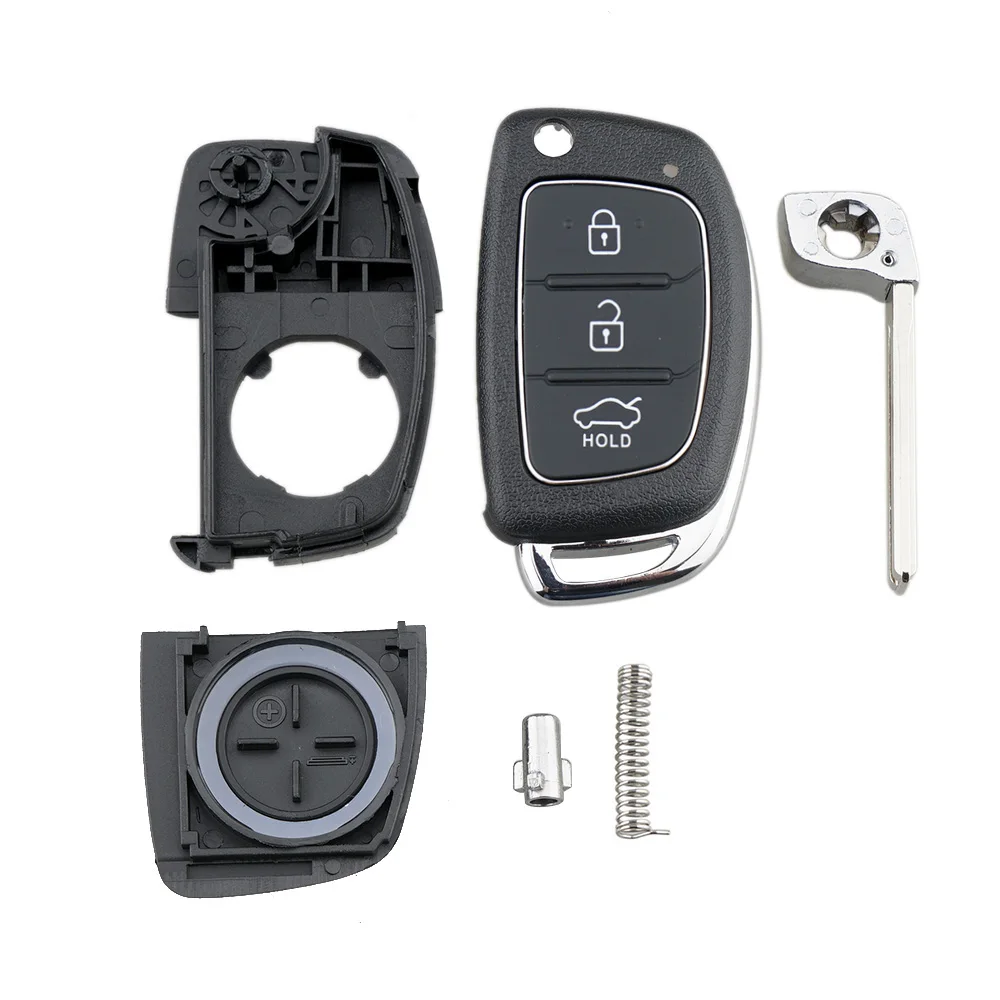 Remote Key Case Fob 3 Button Flip Folding Car Key Shell For Mistra Hyundai HB20 SANTA FE IX35 IX45 Accent I40 Solaris
