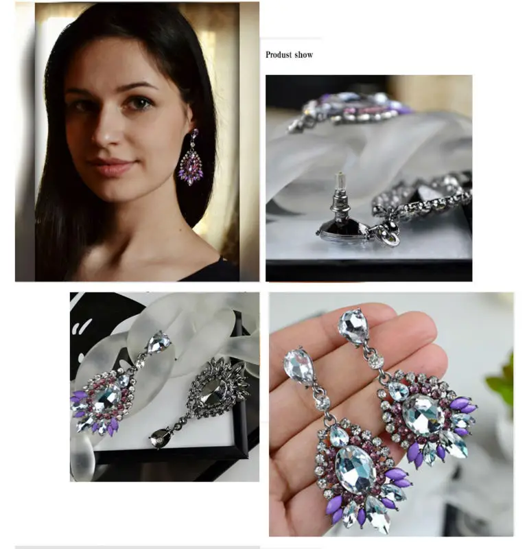 VEYO Crystal Drop Earrings For Women Trendy Luxury Earrings Hot Sale High Quality pendientes Brincos