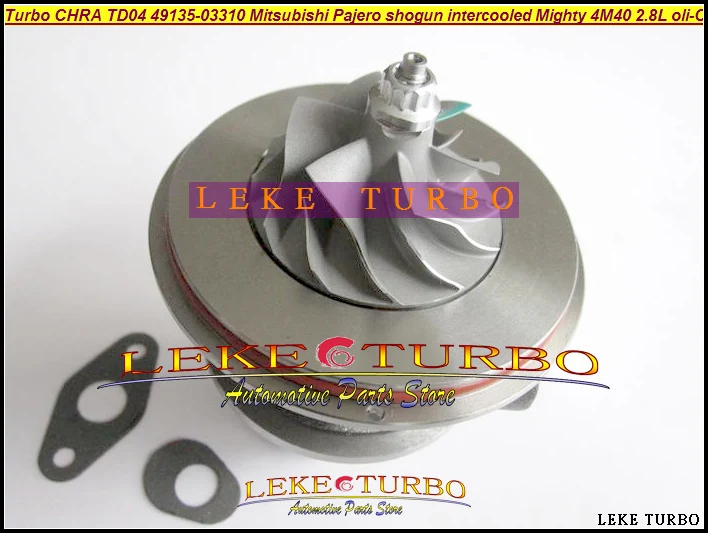 Free Ship Turbo Cartridge CHRA TD04 49135-03310 49135-03130 Turbocharger For Mitsubishi Pajero 2 shogun Mighty Truck 4M40 2.8L