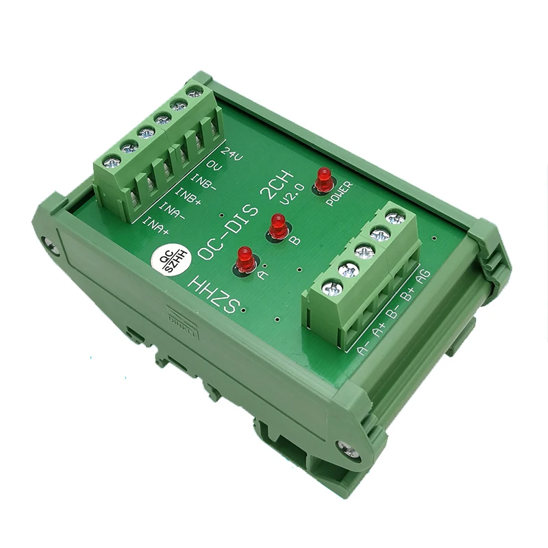 Conversor Coletor Aberto HTL em sinal TTL Diferencial 2 Maneiras Frequência 2MHz