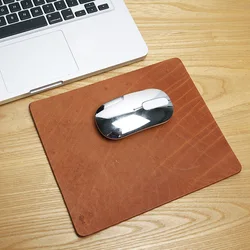 LANSAPCE genuine cow leather mouse pad handmade mouse mat fashion genuine leather mouse pad