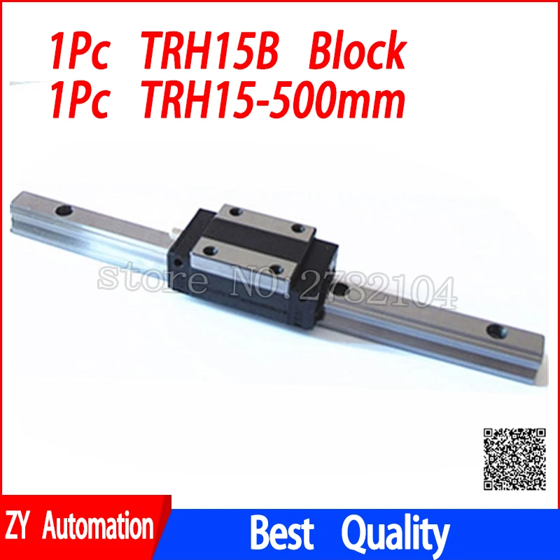 

New linear guide rail TRH15 500mm long with 1pc linear block carriage TRH15B or TRH15A CNC parts