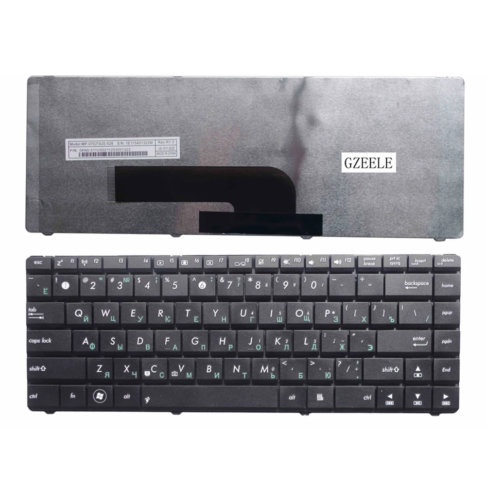 GZEELE  RU NEW laptop Keyboard for ASUS X87Q A411 A41I P80 P80A P80Q P80VC P81J K401p P81IJ A41 A41E K401 Replacement keyboards