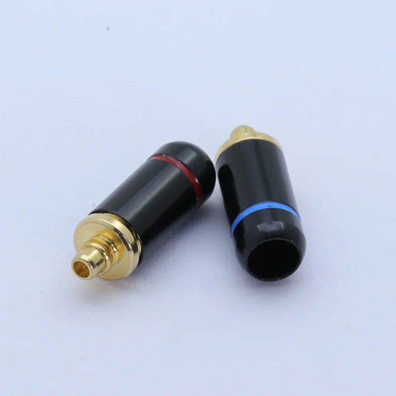 10pcs/lot MMCX Male Plug Earphone Pin Plug Wire Connector for Shure ED5 SE535 Gold Plated MMCX Enthusiasts Jack Wholesales