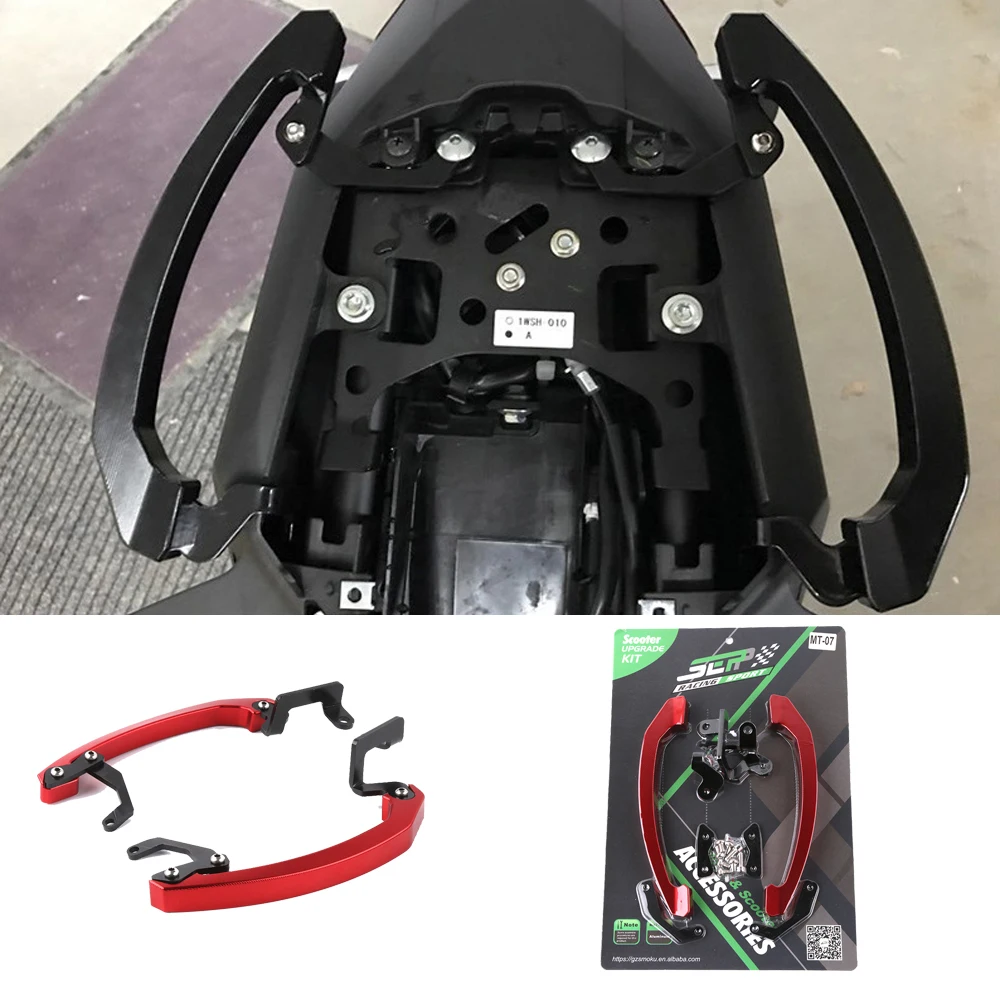 

SMOK Motorcycle CNC Aluminum Alloy Rear Seat Passenger Pillion Handle Grab Bars For Yamaha MT07 FZ07 2014-2016