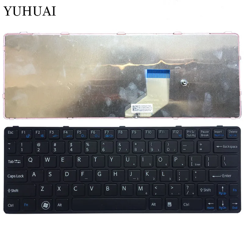 

New US Keyboard for SONY VAIO SVE11 SVE111 SVE11113FXB SVE11115EG SVE111 15ELW Laptop Layout Black With Frame