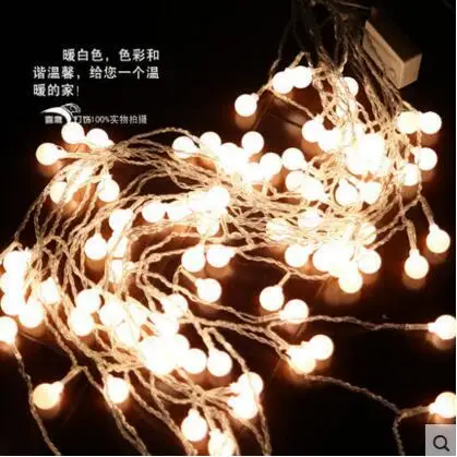 2X Đèn LED 1M Cotton Bóng Màn Đèn Vòng Hoa Đẹp Trang Trí Đèn Led Cristmas Dây Đèn Cho Đám Cưới Ngày Lễ Cortina de