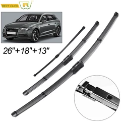 Misima Windshield Windscreen Wiper Blades For Audi A3 S3 8V Front Rear Window Wiper Set 2012 2013 2014 2015 2016 2017 2018 2019