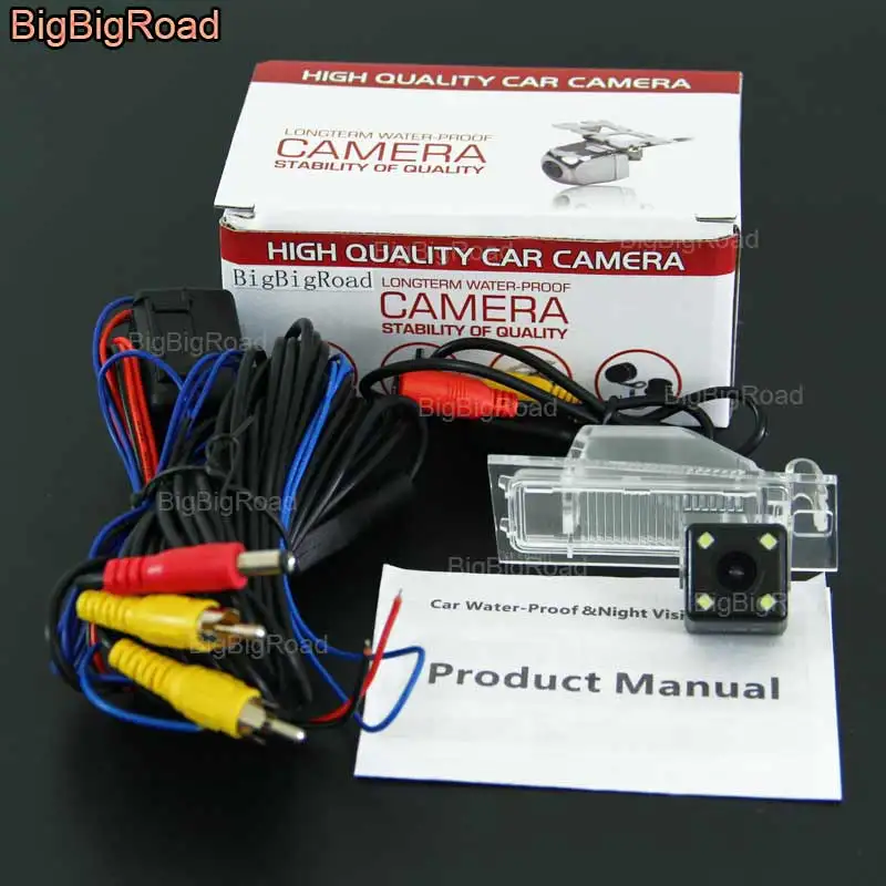 

BigBigRoad Car Rear View Reversing Backup Camera With Filter / Power Relay For FIAT Viaggo Freemont Ottimo CCD Parking Camera