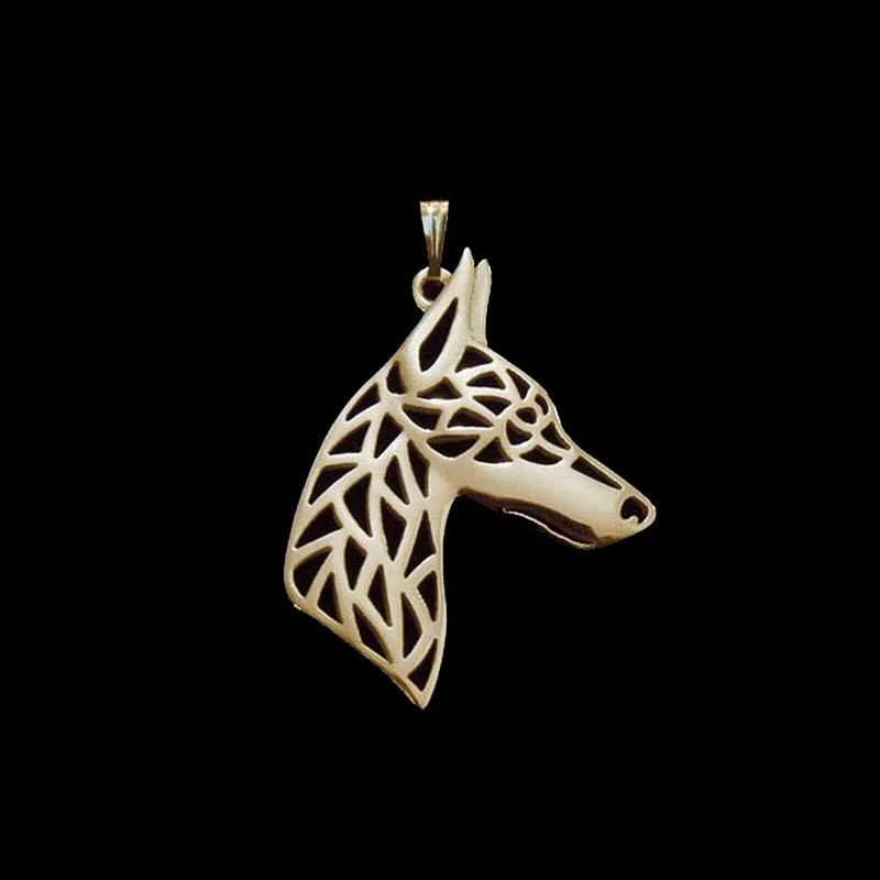 Fashion Dog Pendants Jewelry Doberman Profile Pendants