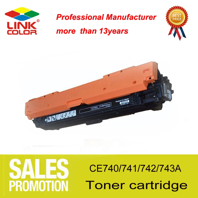 307A 307 CE740A CE741A CE742A CE743A CNLINKCLR  Laser Toner Cartridge Compatible for HP Color Laserjet CP5225/CP5225n/CP5225dn