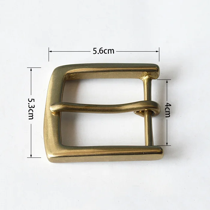 DIY leather accessories solid brass 40mm Men\'s belt buckle Metal Cowboy Belt loop Cosplay For 3.8-3.9cm Wide belt