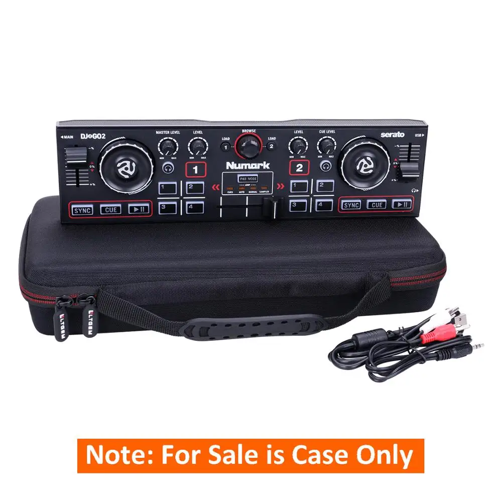 LTGEM EVA Tahan Air Membawa Hard Case untuk Numark DJ2GO2/Pocket DJ Controller