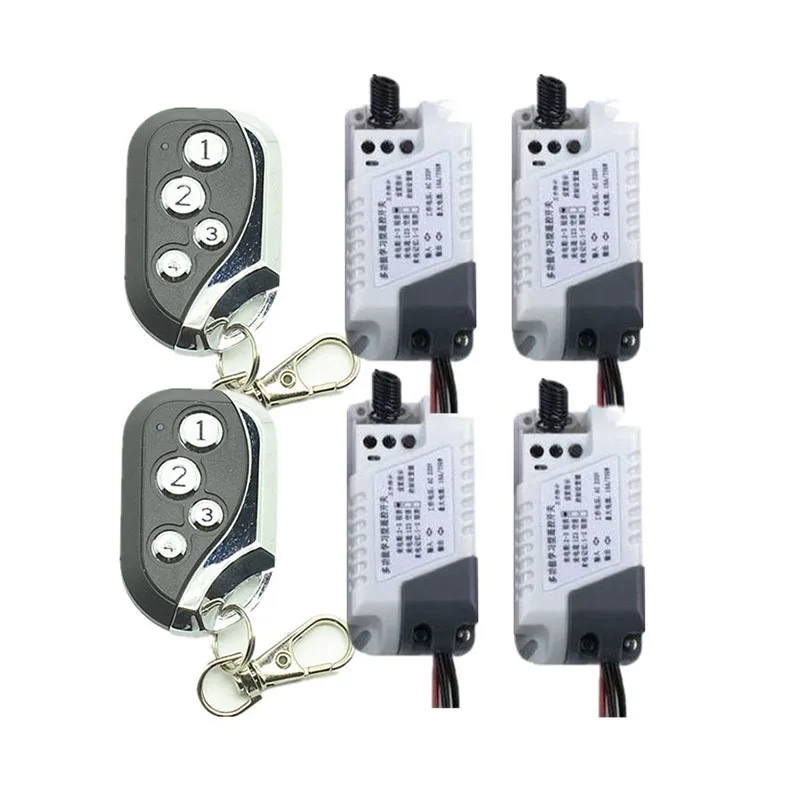 AC 220V 10A RF Wireless Remote Control Relay Switch Security System tubular for the motor garage door shutters/ lamp