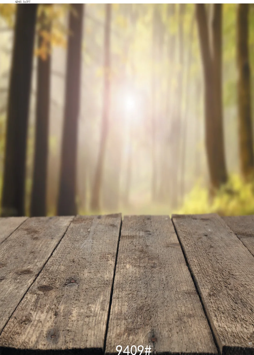 Arrière-plan de photographie en vinyle, plancher en bois, lumière du soleil forêt, arrière-plan de photographie personnalisé pour Portrait d'enfants, pour Studio Photo, pour séance Photo