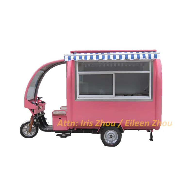 

3.5m Electric Food cart, Mobile Food Truck Cart For Fast Food Used Food Scooter With Color Customized