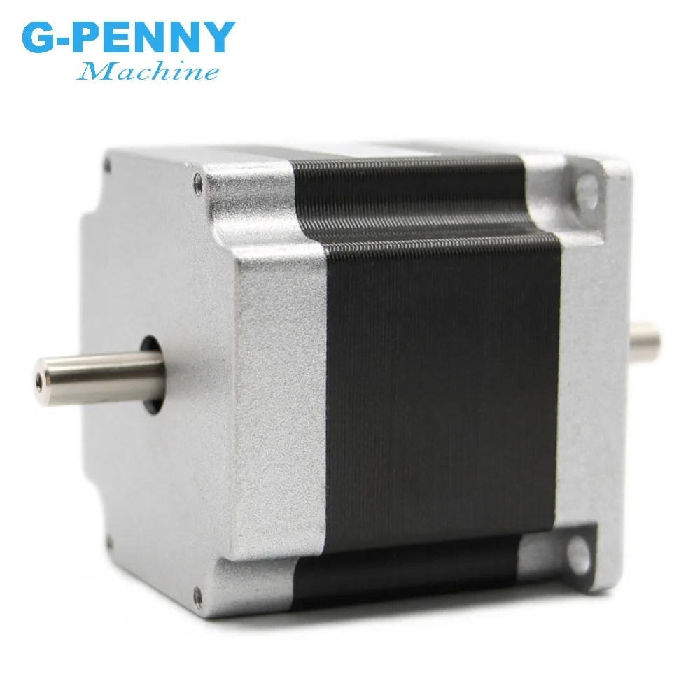 G-Penny CNC Stepper motor Dual Shaft 57x56 NEMA 23 stepper motor 3A 1.26N.m double shaft stepping motor 180Oz-in For CNC machine